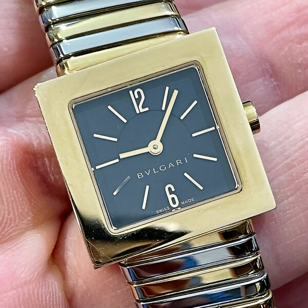 Bulgari Quadrato Tubogas - ST222T - Full Set 1999