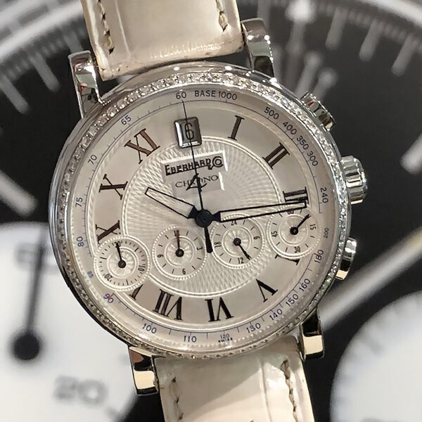 Eberhard & Co. Chrono 4<br>BELLISSIMO VITRÉ 31043.10 BR – Diamond Bezel