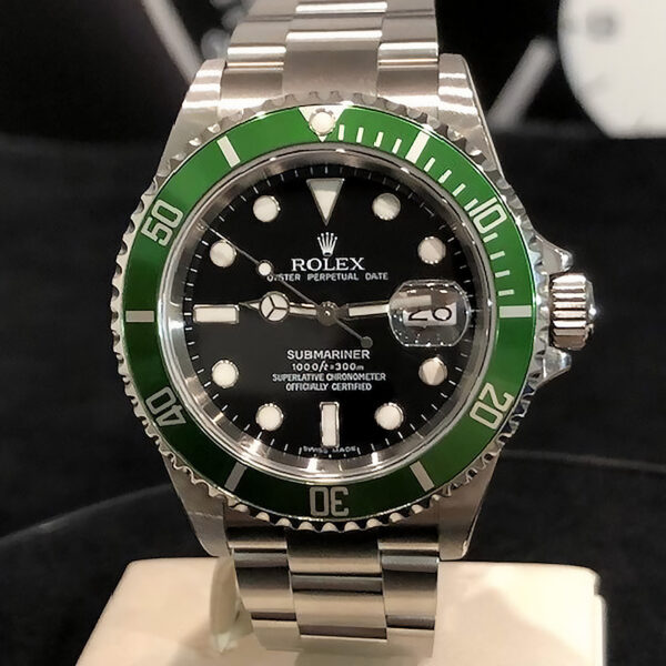 Rolex Submariner Date 16610LV - Kermit - NOS 2005 FULL STICKERS