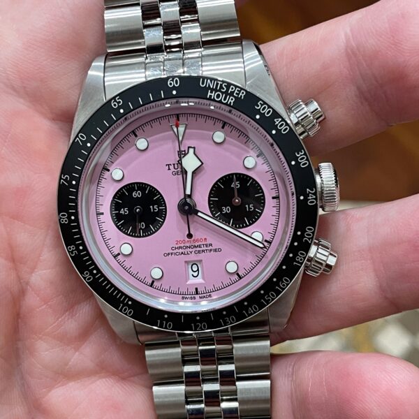 Tudor Black Bay Chrono<br>79360N – Full Set 03/2026 – Pink Inter Miami – Flamingo